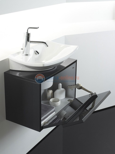 Тумба под раковину Jacob Delafon Escale черная, 50 см, EB763-274