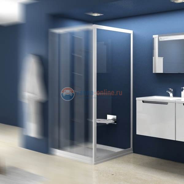 Неподвижная стенка Ravak Supernova APSS-80 94040U0211, сатин/пеарл