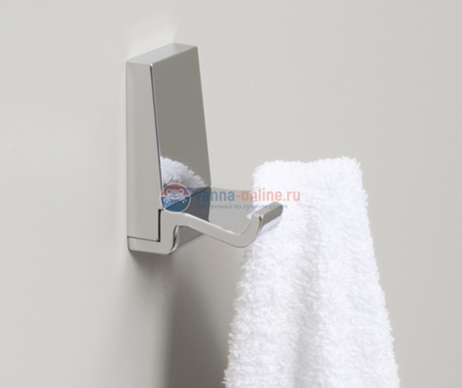 Крючок двойной WasserKRAFT Lopau K-6023D, хром Крючок двойной WasserKRAFT Lopau K-6023D, хром