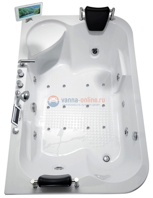 Ванна гидромассажная акриловая Gemy G9085 O L/R, 180 х 116 см Ванна гидромассажная акриловая Gemy G9085 O L/R, 180 х 116 см