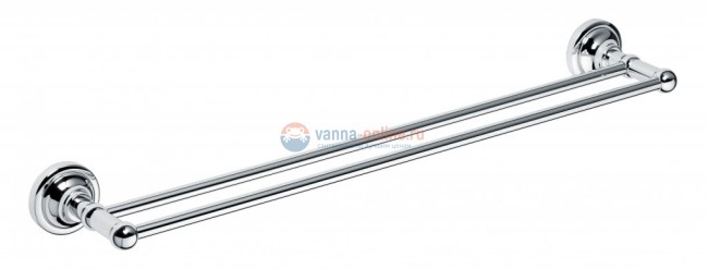 Полотенцедержатель двойной Bemeta Retro 144304052 66.5 x 12 x 6.5 см, хром