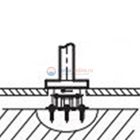 База Jacob Delafon Avid 97904D-NF для установки напольного смесителя