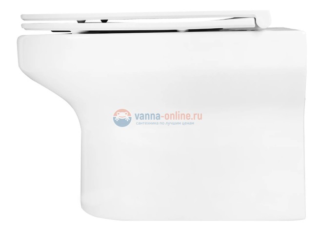 Унитаз подвесной Jacob Delafon Elite EDX114RU-00, безободковый c тонким сиденьем с микролифтом