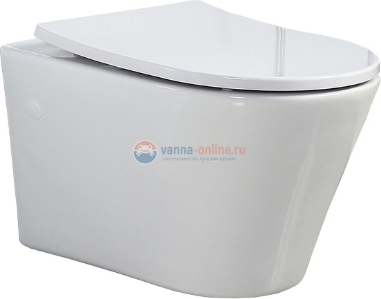 Унитаз подвесной, безободковый BelBagno Flay-R BB506CH