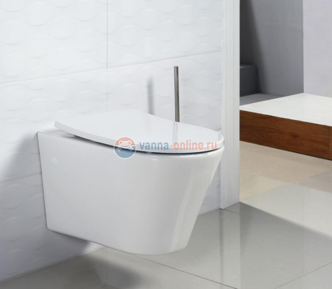Унитаз подвесной, безободковый BelBagno Flay-R BB506CH