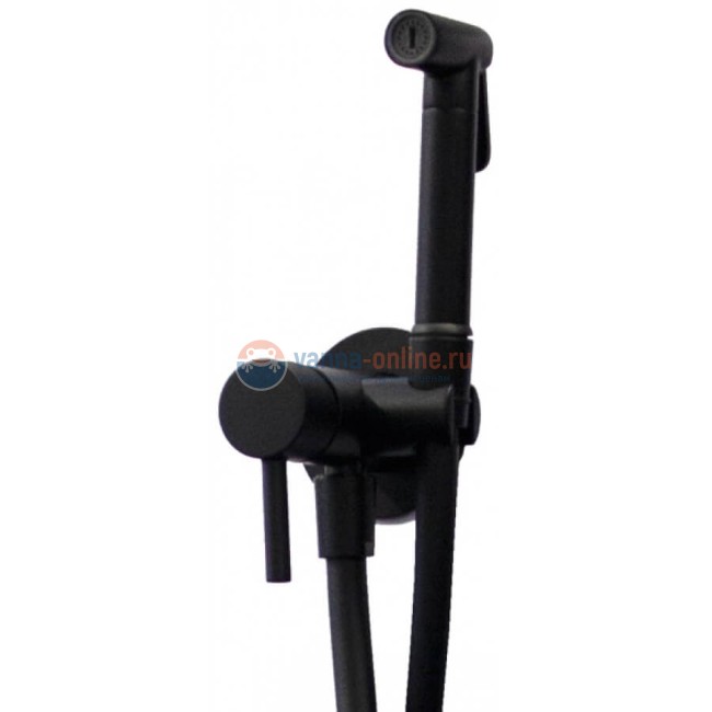 Гигиенический душ Paffoni Tweet Round ZDUP110NO со смесителем и внутренней частью, цвет черный Гигиенический душ Paffoni Tweet Round ZDUP110NO со смесителем и внутренней частью, цвет черный