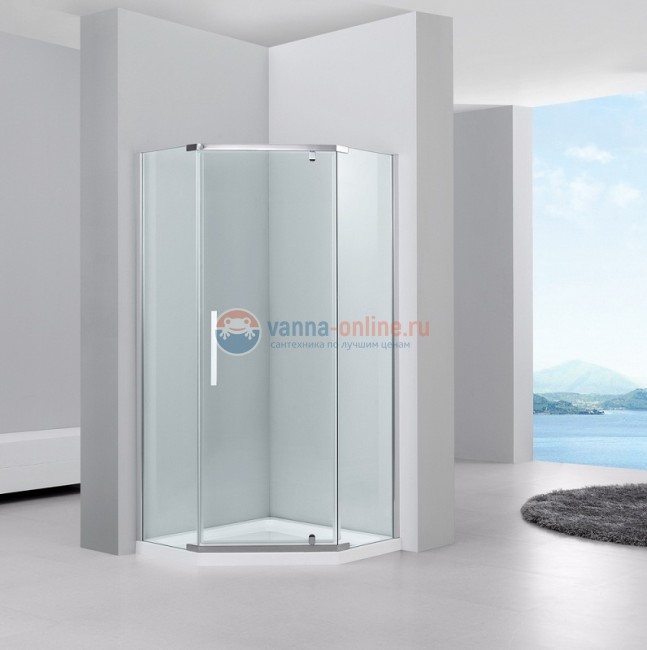 Душевой уголок Black&White Stellar Wind S305, 100 x 100 см