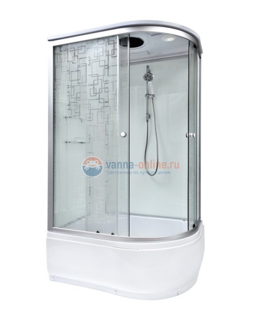 Душевая кабина Deto Em EM4511 L/R гм 110 x 80 см, с крышей, с гидромассажем