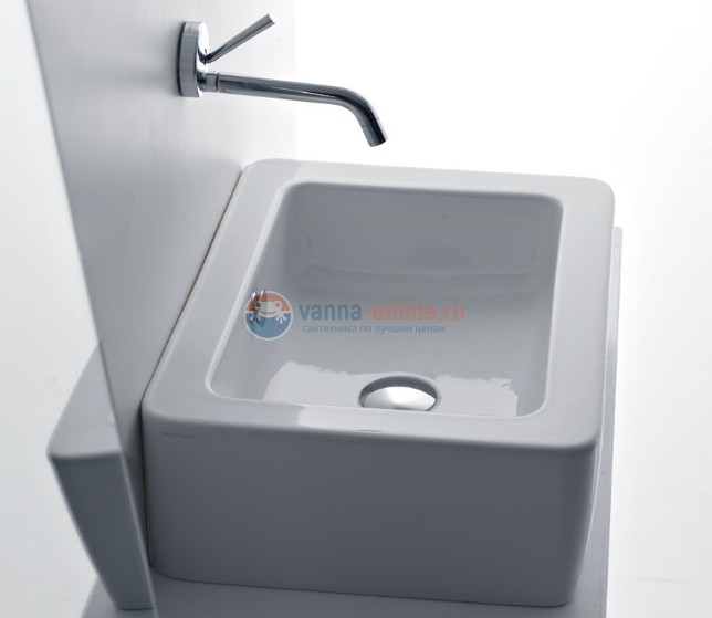 Kerasan Ego раковина 50х40 с 1 отверстием под смеситель, цвет белый Kerasan Ego раковина 50х40 с 1 отверстием под смеситель, цвет белый