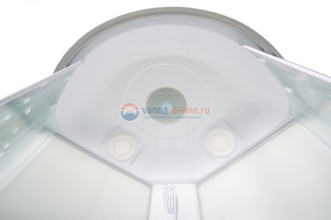 Душевая кабина Deto L 980 80 x 80 см, с крышей, с электрикой