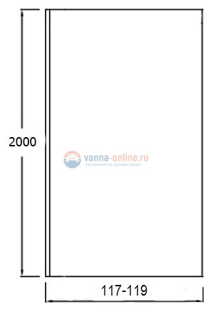 Душевой уголок Jacob Delafon Contra Walk In E22W120-BLV 120 см, несравненный черный