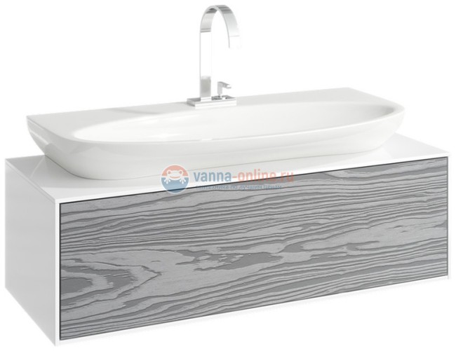 Тумба с раковиной Aqwella Genesis 1000 GEN0110MG, миллениум серый