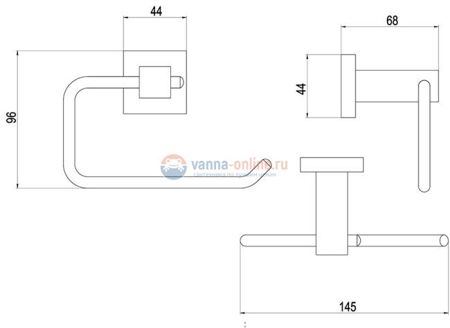 Держатель туалетной бумаги Timo Selene 10041/00