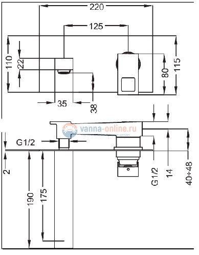 Смеситель Cezares Molveno MOLVENO-BLS2-01-W0 для раковины