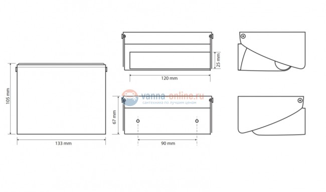 Держатель туалетной бумаги Bemeta Hotel 146212011 13.3 x 6.7 x 10.5 см с крышкой, хром Держатель туалетной бумаги Bemeta Hotel 146212011 13.3 x 6.7 x 10.5 см с крышкой, хром