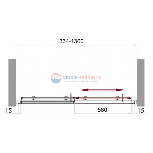 Душевая дверь в нишу BelBagno Uno UNO-BF-1-135-P-Cr 135х185 см Душевая дверь в нишу BelBagno Uno UNO-BF-1-135-P-Cr 135х185 см