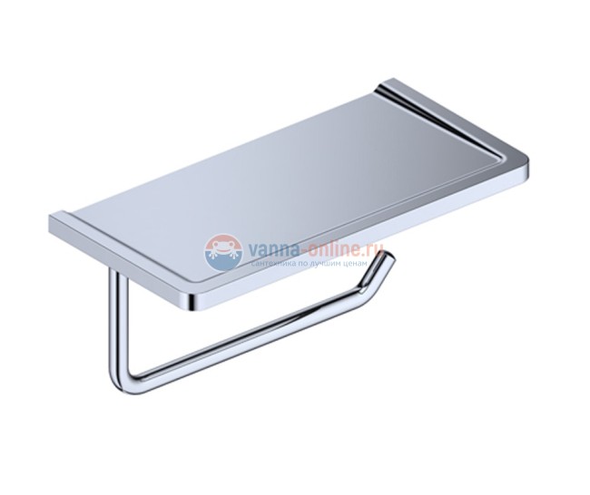 Держатель туалетной бумаги с полочкой для телефона WasserKRAFT K-1325, хром