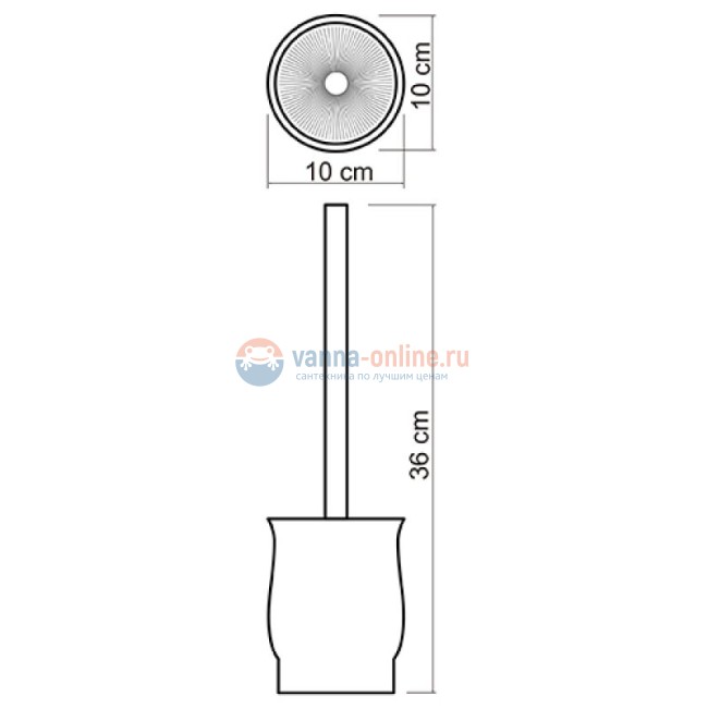 Запасная колба фарфоровая WasserKraft C186 Запасная колба фарфоровая WasserKraft C186
