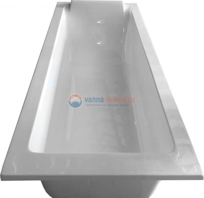 Ванна из искусственного камня Marmo Bagno Ницца 180x80 MB-NP180-80 с подголовником