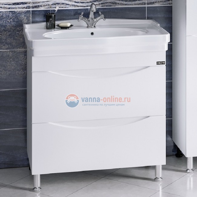 Тумба под раковину СаНта Сатурн 85 700198, напольная