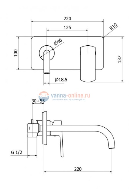 Смеситель для раковины Cezares FLORIAN-BLS2-01-W0, встраиваемый Смеситель для раковины Cezares FLORIAN-BLS2-01-W0, встраиваемый