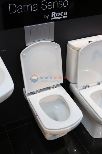 Подвесной унитаз Roca Dama Senso 346517000, (7.3465.1.700.0)