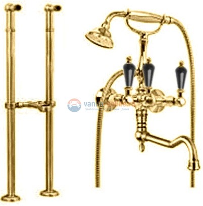 Смеситель Cezares Diamond VDPS2-02-Sw цвет бронза, ручки Swarovski