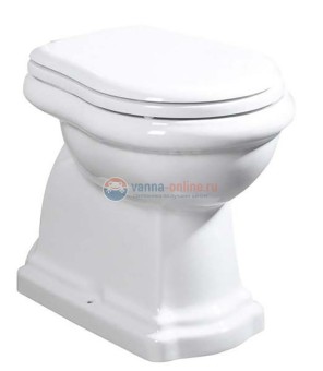 Напольный унитаз Kerasan Retro 101101 под высокий бачок, слив в стену, белый Напольный унитаз Kerasan Retro 101101 под высокий бачок, слив в стену, белый