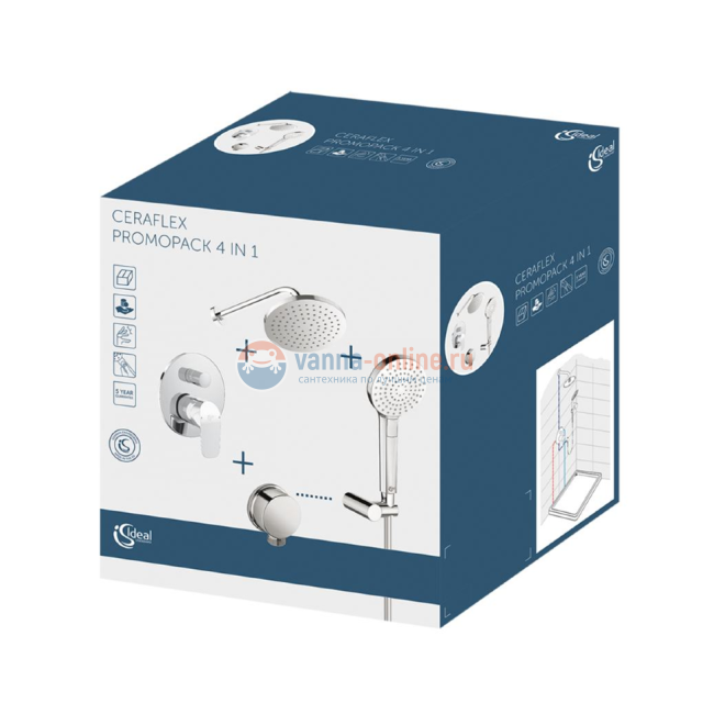 Душевой комплект Ideal Standard CERAFLEX BC447AA С ВНУТРЕННЕЙ ЧАСТЬЮ Душевой комплект Ideal Standard CERAFLEX BC447AA С ВНУТРЕННЕЙ ЧАСТЬЮ
