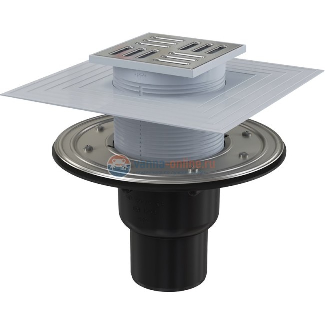 Душевой трапAlcaPlast APV4344 с прямой подводкой