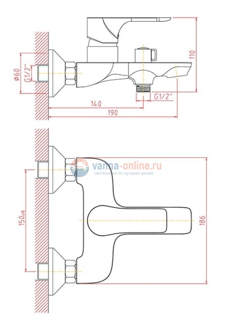 Душевая система Orange M19-944w