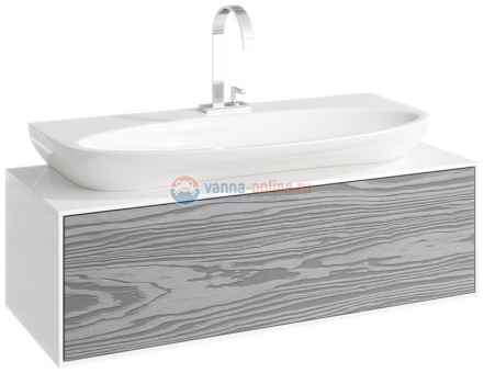 Тумба под раковину Aqwella Genesis 100, подвесная, миллениум серый, GEN0110MG