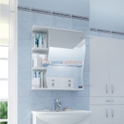 Зеркальный шкаф СаНта Волна 50 левый