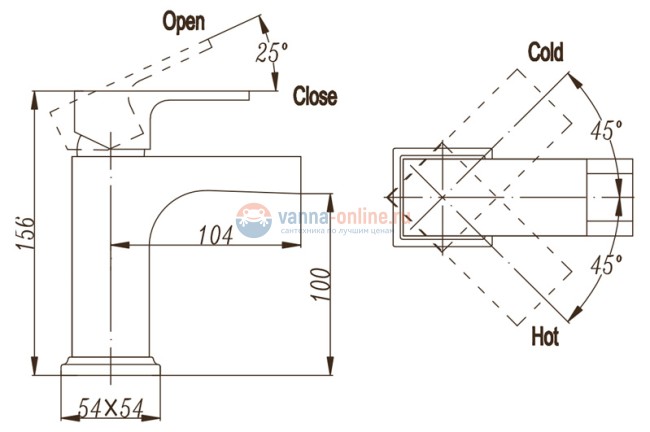 Смеситель каскадный BelBagno Fonte FON-LVM-CRM для раковины Смеситель каскадный BelBagno Fonte FON-LVM-CRM для раковины