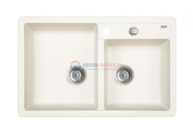 Кухонная мойка Iddis Vane G V25W782i87 78 x 50 x 22.7 см, Granucryl, 2 чаши, белый Кухонная мойка Iddis Vane G V25W782i87 78 x 50 x 22.7 см, Granucryl, 2 чаши, белый