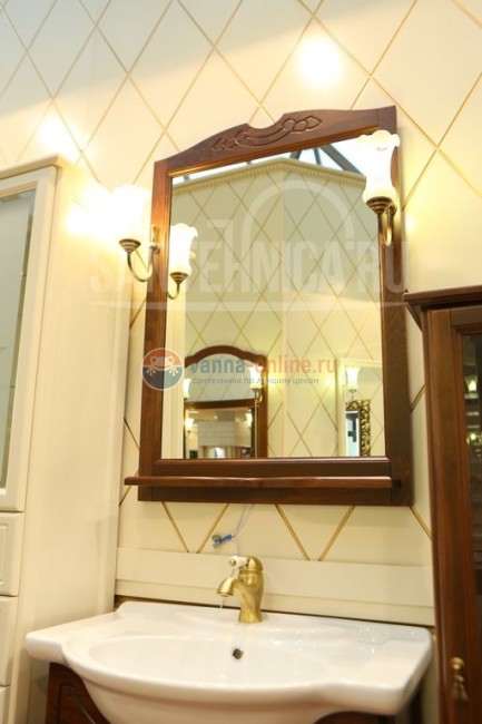 Тумба с раковиной Opadiris КЛИО 85, орех антикварный Тумба с раковиной Opadiris КЛИО 85, орех антикварный