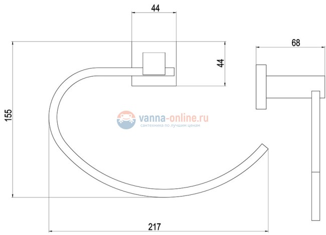 Полотенцедержатель Timo Selene 10050/00