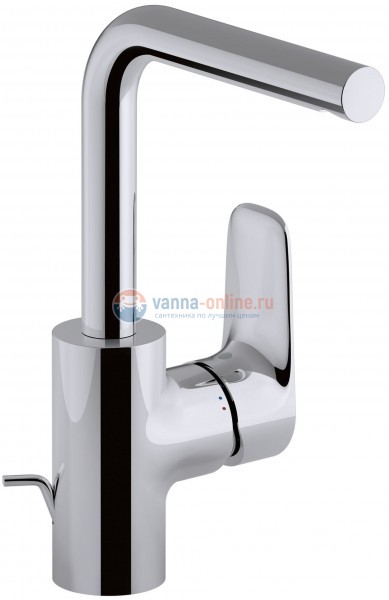 Смеситель Jacob Delafon Aleo E72278-CP для раковины с донным клапаном Смеситель Jacob Delafon Aleo E72278-CP для раковины с донным клапаном