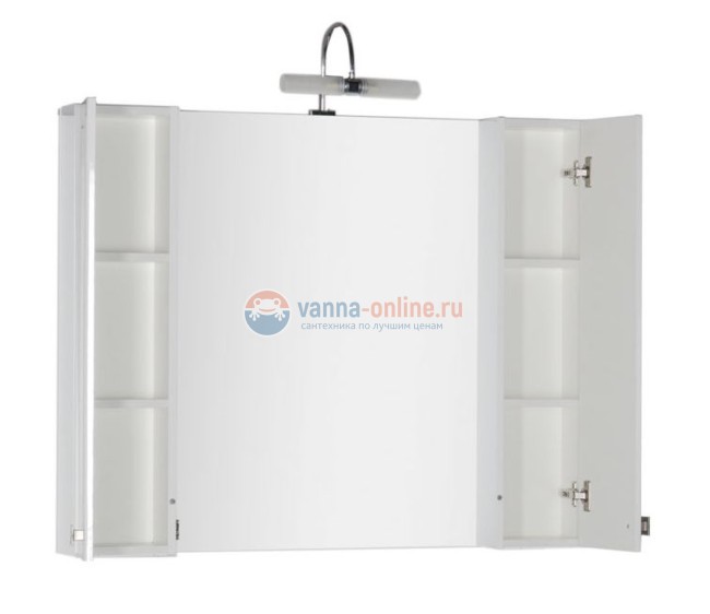 Зеркало-шкаф Aquanet Честер 105 00186084, цвет белый, патина золото Зеркало-шкаф Aquanet Честер 105 00186084, цвет белый, патина золото