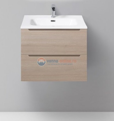 Тумба под раковину Belbagno Etna-600-2C-SO-RG-P 60 см подвесная, цвет серый дуб (rovere grigio)