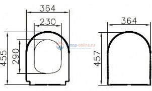 Крышка-сиденье Vitra Sento 110-003-019 микролифт