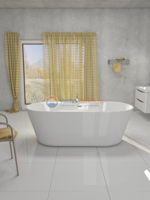 Ванна акриловая BelBagno BB14, 180х85 см