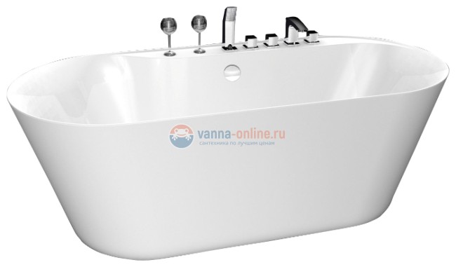 Ванна акриловая BelBagno BB14, 180х85 см