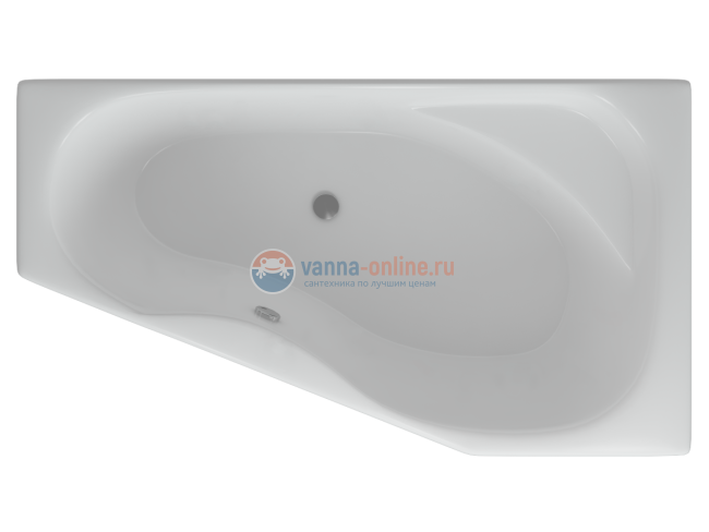 Акриловая ванна Акватек Медея 170х95 см, левая/правая Акриловая ванна Акватек Медея 170х95 см, левая/правая