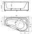 Акриловая ванна Акватек Медея 170х95 см, левая/правая Акриловая ванна Акватек Медея 170х95 см, левая/правая