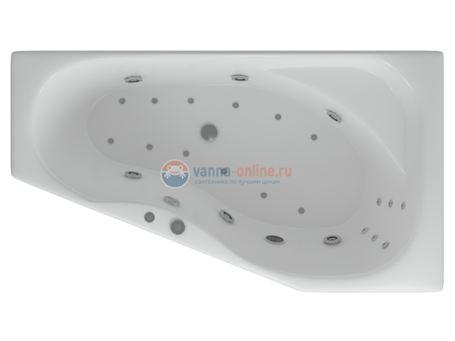 Акриловая ванна Акватек Медея 170х95 см, левая/правая Акриловая ванна Акватек Медея 170х95 см, левая/правая