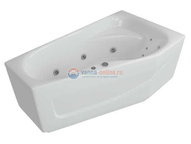 Акриловая ванна Акватек Медея 170х95 см, левая/правая Акриловая ванна Акватек Медея 170х95 см, левая/правая