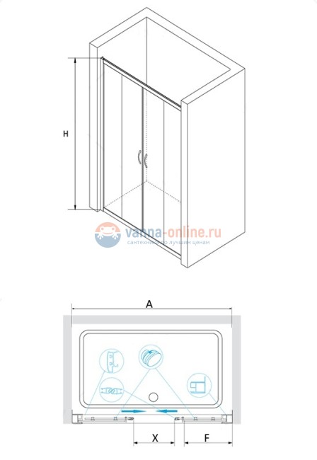 Душевая дверь RGW PA-11, 01081113-11, 130 х 195 см раздвижная, стекло прозрачное, хром Душевая дверь RGW PA-11, 01081113-11, 130 х 195 см раздвижная, стекло прозрачное, хром