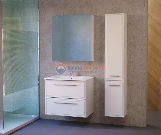 Зеркальный шкаф Raval Quadro/Fest Qua.03.75/W, 75 см