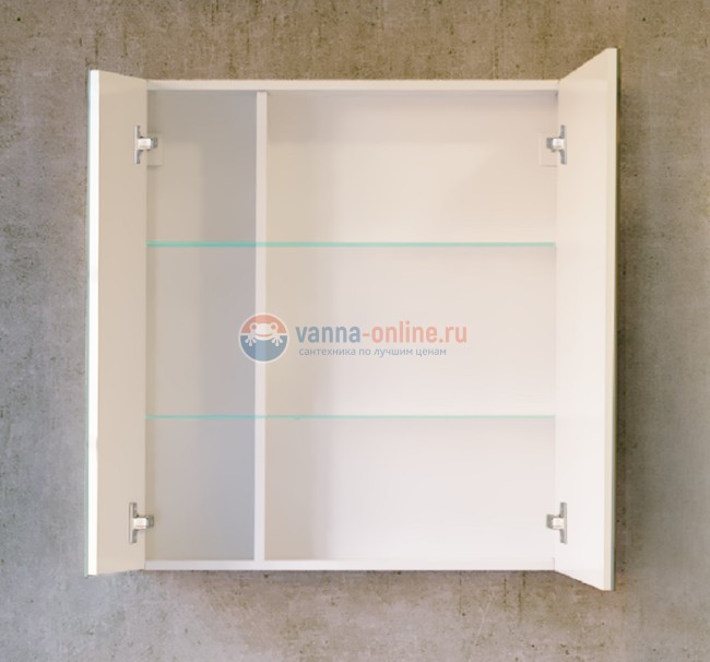 Зеркальный шкаф Raval Quadro/Fest Qua.03.75/W, 75 см